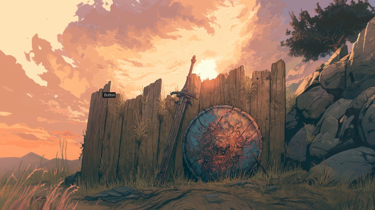 Cinematic sunset scene
